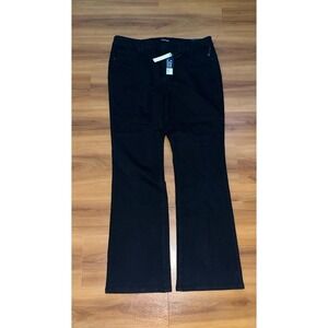 Womens NWT D. Jeans High Rise Skinny Stretch Black Boot Cut Jeans